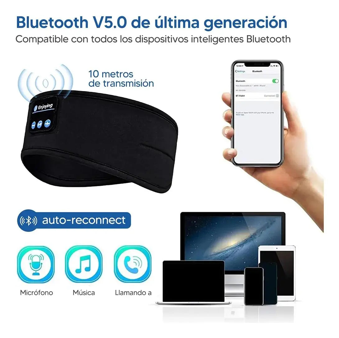 Cintillo con Auriculares Bluetooth